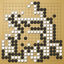 Board position at the end of game WAGC 2015 - Round 2 - Game 3: Johannes Obenaus vs Oyutbileg Tsendjav