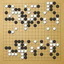 Board position at the end of game WAGC 2015 - Round 4 - Game 1: Aohua Hu vs Changhun Kim