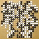 Board position at the end of game WAGC 2015 - Round 4 - Game 3: Juyong Koh vs Diego Rodriguez