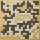 Board position at the end of game WAGC 2015 - Round 4 - Game 2: Satoshi Hiraoka vs Jyunfu Lai