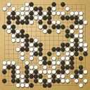 Board position at the end of game WAGC 2015 - Round 5 - Game 5: Fu Kang Chang vs Uffe Rasmussen