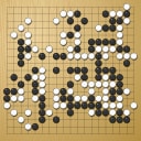 Board position at the end of game WAGC 2015 - Round 5 - Game 8: James Hutchinson vs Pedro Carmona