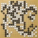 Board position at the end of game WAGC 2015 - Round 5 - Game 6: Vesa Laatikainen vs Desmond Cann