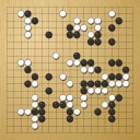 Board position at the end of game WAGC 2015 - Round 6 - Game 8: James Hutchinson vs Luis Cajiao-Campos