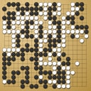 Board position at the end of game WAGC 2015 - Round 6 - Game 7: Khanh-Binh Do vs Raphael Shin