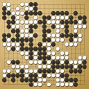 Board position at the end of game WAGC 2015 - Round 6 - Game 4: Satoshi Hiraoka vs Chi Hin Chan