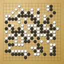 Board position at the end of game WAGC 2015 - Round 7 - Game 2: Aohua Hu vs Jyunfu Lai