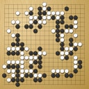 Board position at the end of game WAGC 2015 - Round 7 - Game 1: Changhun Kim vs Chi Hin Chan
