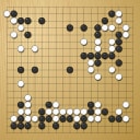 Board position at the end of game WAGC 2015 - Round 7 - Game 6: Dimitris Regginos vs Jie Hui Kwa