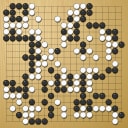 Board position at the end of game WAGC 2015 - Round 7 - Game 3: Fu Kang Chang vs Satoshi Hiraoka