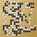 Board position at the end of game WAGC 2015 - Round 7 - Game 7: Ondrej Silt vs Uffe Rasmussen