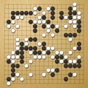 Board position at the end of game WAGC 2015 - Round 8 - Game 4: Juyong Koh vs Chi Hin Chan