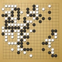 Board position at the end of game WAGC 2016 - Round 1 - Game 6: Andrew Simons vs Csaba Mero