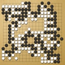 Board position at the end of game WAGC 2016 - Round 1 - Game 4: Andrii Kravets vs Cristian Pop