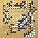 Board position at the end of game WAGC 2016 - Round 2 - Game 13: Joan Alemany-Flos vs Filippo Gorlero