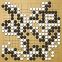 Board position at the end of game WAGC 2016 - Round 3 - Game 8: Andrew Lewis Davies vs Lukas Kraemer