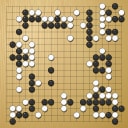 Board position at the end of game WAGC 2016 - Round 3 - Game 1: Tal Michaeli vs Baoxiang Bai