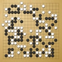 Board position at the end of game WAGC 2016 - Round 4 - Game 1: Baoxiang Bai vs Junfu Dai