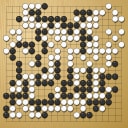Board position at the end of game WAGC 2016 - Round 4 - Game 10: Fu Kang Chang vs Benjamin Lockhart