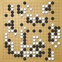 Board position at the end of game WAGC 2016 - Round 5 - Game 3: Satoshi Hiraoka vs Tal Michaeli