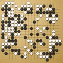 Board position at the end of game WAGC 2016 - Round 6 - Game 1: Kibaek Kim vs Baoxiang Bai