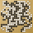 Board position at the end of game WAGC 2016 - Round 7 - Game 1: Baoxiang Bai vs Satoshi Hiraoka