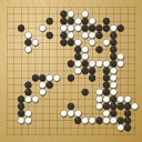 Board position at the end of game WAGC 2016 - Round 7 - Game 4: Csaba Mero vs Yi-Fei Yue
