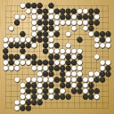 Board position at the end of game WAGC 2017 - Round 1 - Game 4: Frank Janssen vs Lukas Kraemer