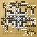 Board position at the end of game WAGC 2017 - Round 1 - Game 3: Haraldo Brown vs Jin-ung Ri
