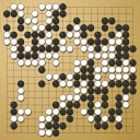 Board position at the end of game WAGC 2017 - Round 6 - Game 5: Fabien Lips vs In-Hang Sam