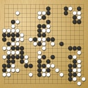 Board position at the end of game WAGC 2017 - Round 6 - Game 3: Jin-ung Ri vs Duy Minh Vo