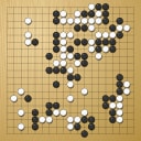 Board position at the end of game WAGC 2017 - Round 7 - Game 3: Frank Janssen vs Daniel Ko