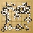 Board position at the end of game WAGC 2017 - Round 8 - Game 3: Sakamoto Shusaku vs Lukas Podpera