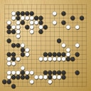 Board position at the end of game WAGC 2018 - Round 1 - Game 6: Torben Pedersen vs Michael Thai
