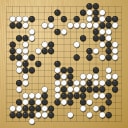 Board position at the end of game WAGC 2018 - Round 1 - Game 1: Yi-Tien Chan vs Lothar Spiegel