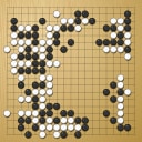 Board position at the end of game WAGC 2018 - Round 2 - Game 2: Cristian Pop vs Sangcheon Kim