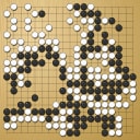 Board position at the end of game WAGC 2018 - Round 2 - Game 9: Tomas Sabirovas vs Alexandr Suponev