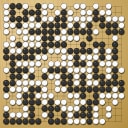 Board position at the end of game WAGC 2018 - Round 2 - Game 1: Yi-Tien Chan vs Cheuk-Tung Lo