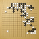 Board position at the end of game WAGC 2018 - Round 3 - Game 1: Amir Fragman vs Yi-Tien Chan