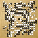 Board position at the end of game WAGC 2018 - Round 3 - Game 10: Leon Matoh vs Thiago Shimada-Ramos