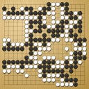 Board position at the end of game WAGC 2018 - Round 4 - Game 1: Benjamin Teuber vs Yi-Tien Chan