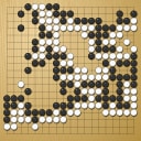 Board position at the end of game WAGC 2018 - Round 4 - Game 8: Xin Lei vs Manuel Azuaje