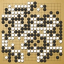 Board position at the end of game WAGC 2018 - Round 5 - Game 9: Alexandr Suponev vs David Pollitzer