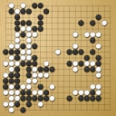 Board position at the end of game WAGC 2018 - Round 5 - Game 6: Daniel Hu vs Frank Hestvik