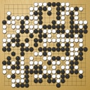 Board position at the end of game WAGC 2018 - Round 5 - Game 2: Sangcheon Kim vs Fukashi Murakami