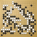 Board position at the end of game WAGC 2018 - Round 6 - Game 10: Carlo Metta vs Oscar Vazquez