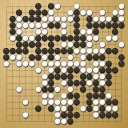 Board position at the end of game WAGC 2018 - Round 7 - Game 1: Jie Hui Kwa vs Yi-Tien Chan