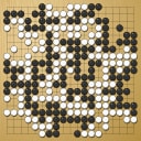 Board position at the end of game WAGC 2018 - Round 7 - Game 9: Tomas Sabirovas vs Kina-Jorge Yamamoto
