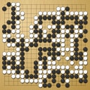 Board position at the end of game WAGC 2018 - Round 8 - Game 3: Dmitrij Surin vs Chen Wang