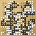 Board position at the end of game WAGC 2018 - Round 8 - Game 9: Kim Johansson vs Chan-Fai Tang